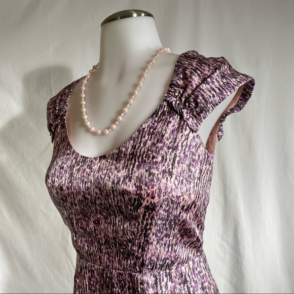 Banana Republic Silk Dress Pastels Size 0 - Picture 9 of 14